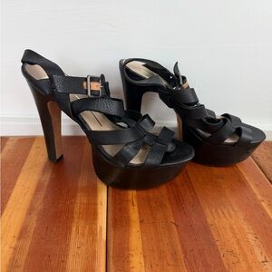 Dolce Vita Black Platform Sandals